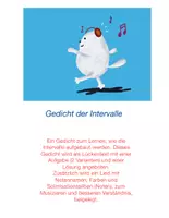 Vorschau - Arbeitsblätter - Intervalle Material, Lied, Mnemonic-Gedicht, Lückentext, Noten - Deckblatt