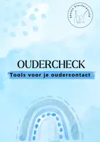 Voorbeeld - Oudercheck - tools voor je oudercontact - Voorblad