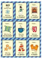 Προεπισκόπηση - Flashcards - Winter I have... Who has...? Game (English) / Χειμώνας Έχω... Ποιος έχει...; Παιχνίδι (Αγγλικά) - Σελίδα 1