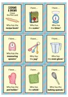 Προεπισκόπηση - Flashcards - Cooking and baking: I have... Who has...?Game (English) / - Σελίδα 1