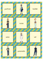 Προεπισκόπηση - Φύλλα εργασίας - Jobs Matching Pairs Game - Memo game (Αγγλικά) - Σελίδα 3