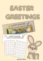 Vorschau - Anderer Materialtyp - EASTER – Sticker & Grußkarten (Druckvorlage) - Deckblatt