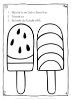 Vorschau - Mal- und Bastelvorlagen - Fensterbilder Eis Sommer Fensterdeko Kunst Öltrick - Seite 3