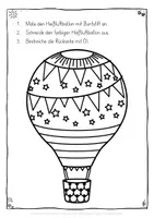 Vorschau - Mal- und Bastelvorlagen - Heißluftballon Sommer Fensterbilder Fensterdeko Öltrick Kunst - Seite 3