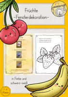 Vorschau - Mal- und Bastelvorlagen - Fensterbilder Sommer Öltrick Fensterdeko Kunst - Seite 1
