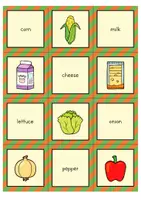 Προεπισκόπηση - Φύλλα εργασίας - Food Matching Pairs Game (English) / Παιχνίδι αντιστοίχισης ζευγαριών τροφίμων (Αγγλικά) - Σελίδα 3