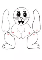 Vorschau - Mal- und Bastelvorlagen - Hoppelhase mit beweglichen Ohren und/oder Beinen - Seite 2