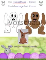 Vorschau - Mal- und Bastelvorlagen - Hoppelhase mit beweglichen Ohren und/oder Beinen - Deckblatt