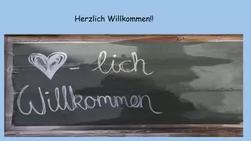 Vorschau - Präsentationen/Tafelbilder - Der erste online Unterricht-First session Deutsch - Seite 1