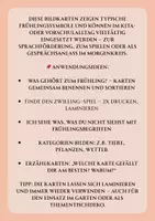 Vorschau - Bildkarten - Was gehört zum Frühling?– Morgenkreiskarten für den Kindergarten - Seite 1