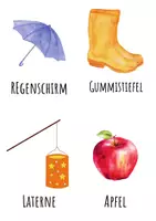 Vorschau - Bildkarten - Was gehört zum Herbst?– Morgenkreiskarten für den Kindergarten - Seite 3