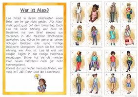 Vorschau - Arbeitsblätter - Personenbeschreibung Lesespaziergang - Seite 1
