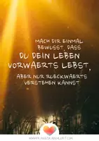 Vorschau - Bildkarten - Inspirationskarte #03 Das Leben vorwärts leben und rückwärts verstehen - Deckblatt