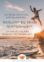 Vorschau - Bildkarten - Inspirationskarte #04: Deine Intuition braucht Mut - Deckblatt
