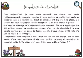 Aperçu - Jeux - ESCAPE GAME autour du thème du printemps et des chocolats 🌸🍫 - Page 1