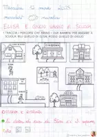 anteprima - Clipart / Immagini originali - Spazi e funzioni della scuola - percorso completo - Pagina 1