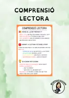 Vista previa - Tarjetas / Manipulativos - COMPRENSIÓ LECTORA - Portada