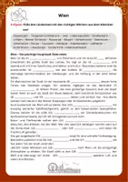 Vorschau - Arbeitsblätter - Wien_Lückentext (Gymnasium/Mittelschule) - Deckblatt