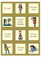 Προεπισκόπηση - Φύλλα εργασίας - Hobbies Matching Pairs Game (English) / Χόμπι Αντιστοίχιση ζεύγη παιχνίδι - Σελίδα 1