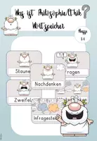 Vorschau - Merkblätter - Was ist Philosophie/Ethik? Wortspeicher Klasse 1-4 - Deckblatt