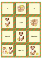 Προεπισκόπηση - Flashcards - Prepositions of Place Matching Pairs Game (English) / Προθέσεις του τόπου Παιχνίδι ζευγαριών αντιστοίχισης - Σελίδα 1