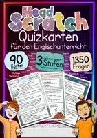 Vorschau - Spiele - Head Scratch • Quizkarten für den Englischunterricht - Deckblatt