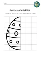 Vorschau - Arbeitsblätter - Mathematik: Symmetrischer Frühling - Seite 1