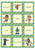 Προεπισκόπηση - Flashcards - Sports Matching Pairs Game (English) / Αθλητικό παιχνίδι ζευγαριών που ταιριάζουν - Σελίδα 2