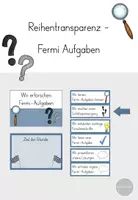 Vorschau - Unterrichtsreihen - Reihentransparenz - Fermi-Aufgaben Klasse 3 + 4 - Deckblatt
