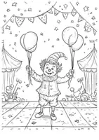 Vorschau - Arbeitsblätter - Lustiger Clown - Seite 3