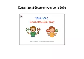 Aperçu - Apprentissages en autonomie - Ensemble de 7 Task Box Devinettes Oui/Non - Page 2