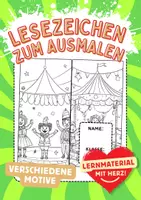 Vorschau - Arbeitsblätter - Lesezeichen zum Ausmalen - Deckblatt