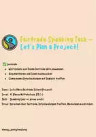 Vorschau - Unterrichtsreihen - Fairtrade Speaking - Deckblatt