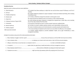 Vorschau - Arbeitsblätter - Partner Reading - Workplace Wellness - Seite 3