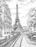 Vorschau - Mal- und Bastelvorlagen - 50 Paris-Ausmalbilder - Seite 2
