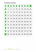Vorschau - Stationenlernen - 1x1 Spielplan mit einer Anleitung - Deckblatt