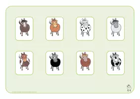 Vorschau - Fördermaterial/Inklusion - Klettmappen: Ponys (optische Differenzierung) - Seite 3