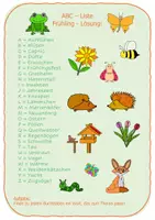Vorschau - Arbeitsblätter - ABC-Liste Frühling - Seite 2