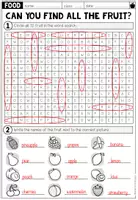 Vorschau - Arbeitsblätter - Fruit / Obst – Wortschatz Englisch | Word Search / Suchsel 4.–5. Klasse - Seite 2