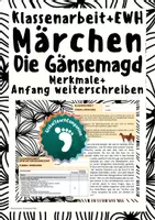 Vorschau - Arbeitsblätter - Klassenarbeit+EWH - Märchen - Die Gänsemagd - Deckblatt