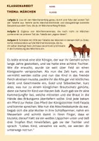 Vorschau - Arbeitsblätter - Klassenarbeit+EWH - Märchen - Die Gänsemagd - Seite 1