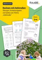 Vorschau - Arbeitsblätter - Rechnen mit Hohlmaßen: Übungen, Knobelaufgaben und Spiele - Deckblatt