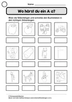 Vorschau - Arbeitsblätter - Lautverortung A B D / differenzierte Arbeitsblätter mit Lösungen - Seite 2