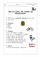 Vorschau - Merkblätter - Erlebniserzählung: Merkblatt (Satzanfänge & Aufsatz) - Deutsch - Kl. 3/4 - Seite 2