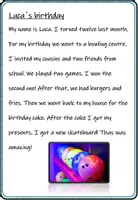 Vorschau - Arbeitsblätter - Walk and Write: My Birthday! (Laufdiktat in Englisch) - Seite 2