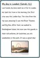 Vorschau - Arbeitsblätter - Walk and Write: My day in London! (Laufdiktat in Englisch) - Deckblatt