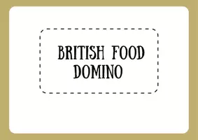 Vista previa - Tarjetas / Manipulativos - BRITISH DISHES: DOMINO - página 1