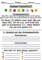 Vorschau - Arbeitsblätter - SCHWERE Emoji-Geschichten / Smiley-Sätze / Kurzgeschichten / Unterrichtsidee - Seite 2