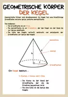 Vorschau - Arbeitsblätter - Kegel - Eigenschaften, Volumen und Oberfläche - Seite 2