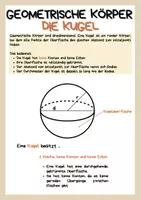 Vorschau - Arbeitsblätter - Kugel - Eigenschaften, Volumen und Oberfläche - Seite 2